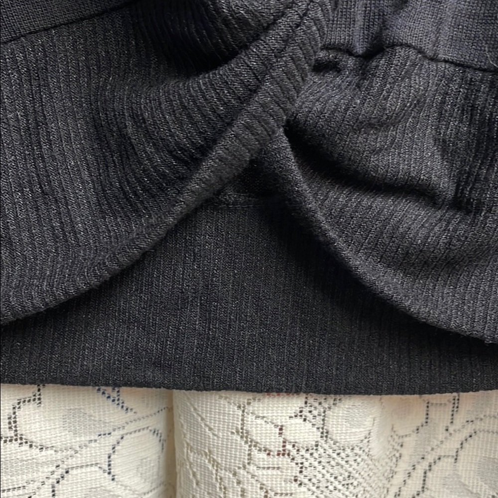Sanctuary Black Recycled Knit Tunic Cardigan - Picture 6 of 7